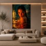 Glühendes Wasserporträt als Wandbild & Poster