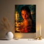Glühendes Wasserporträt als Wandbild & Poster