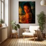 Glühendes Wasserporträt als Wandbild & Poster