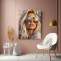 Sonnenbrillen-Glamour – Modernes Wandbild als Gallery Leinwand