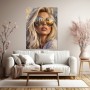 Sonnenbrillen-Glamour – Modernes Wandbild als Gallery Leinwand
