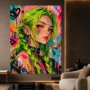 Neon Muse – Modernes Wandbild als Gallery Leinwand