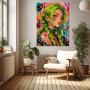 Neon Muse – Modernes Wandbild als Gallery Leinwand