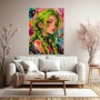 Neon Muse – Modernes Wandbild als Gallery Leinwand