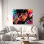 Neon Rebellin Wandbild Poster im Urban Pop Art Stil