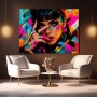 Neon Rebellin Wandbild Poster im Urban Pop Art Stil