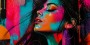 Neon Diva Wandbild – Poster im Pop-Art-Look