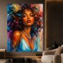 Ausdrucksstarkes Wandbild als Acrylbild – Farbintensives Porträt