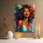 Ausdrucksstarkes Wandbild als Acrylbild – Farbintensives Porträt