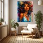 Ausdrucksstarkes Wandbild als Acrylbild – Farbintensives Porträt