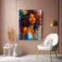 Ausdrucksstarkes Wandbild als Acrylbild – Farbintensives Porträt