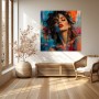 Expressive Diva in Farbe – Wandbild als Acrylbild