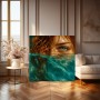 Türkisblick im Wasser – Wandbild als Leinwandbild