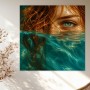 Türkisblick im Wasser – Wandbild als Leinwandbild