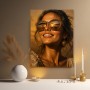 Sonnenlächeln in der Savanne – Wandbild auf Gallery Leinwand