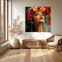 Florale Muse – Wandbild auf Leinwand