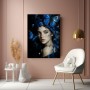 Blauer Schmetterlingsblick – Wandbild als Gallery Leinwand