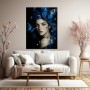 Blauer Schmetterlingsblick – Wandbild als Gallery Leinwand