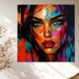Farbstarkes Porträt Wandbild als Acrylbild