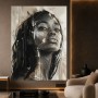 Ausdrucksstarkes Frauenporträt – Wandbild als Fine Art Print