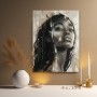 Ausdrucksstarkes Frauenporträt – Wandbild als Fine Art Print