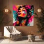 Neon Muse – Modernes Wandbild als Gallery Leinwand