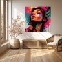 Neon Muse – Modernes Wandbild als Gallery Leinwand