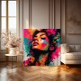 Neon Muse – Modernes Wandbild als Gallery Leinwand
