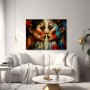 Spiegelkuss Modernes Wandbild als Leinwandbild