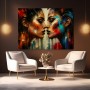 Spiegelkuss Modernes Wandbild als Leinwandbild