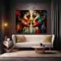 Spiegelkuss Modernes Wandbild als Leinwandbild