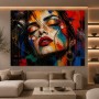 Expressives Porträt als Modernes Wandbild und Acrylbild