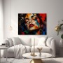 Expressives Porträt als Modernes Wandbild und Acrylbild