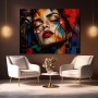 Expressives Porträt als Modernes Wandbild und Acrylbild