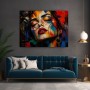 Expressives Porträt als Modernes Wandbild und Acrylbild