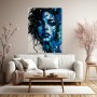 Blaues Porträt als Modernes Wandbild & Leinwandbild