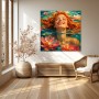 Sonnenlächeln im Seerosenteich – Modernes Wandbild als Gallery Leinwand