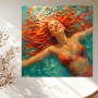 Sommerleuchten im Wasser – Leinwand Wandbild
