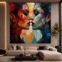 Dualität der Farben – Modernes Wandbild als Leinwandbild