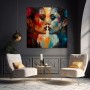 Dualität der Farben – Modernes Wandbild als Leinwandbild