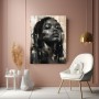Selbstbewusste Eleganz – Wandbild als Acrylbild in Schwarz und Beige