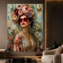 Florale Diva Wandbild als Gallery Leinwand