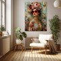 Florale Diva Wandbild als Gallery Leinwand