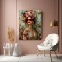 Florale Diva Wandbild als Gallery Leinwand