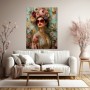 Florale Diva Wandbild als Gallery Leinwand