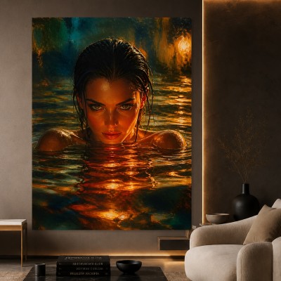 Mystische Wasserblicke – Wandbild als Acrylglasbild