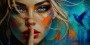 Geheimnisvolle Muse – Wandbild als Acrylglasbild