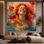 Sommerblüte im Wasser – Wandbild als Gallery Leinwand