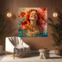 Sommerblüte im Wasser – Wandbild als Gallery Leinwand
