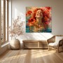 Sommerblüte im Wasser – Wandbild als Gallery Leinwand
